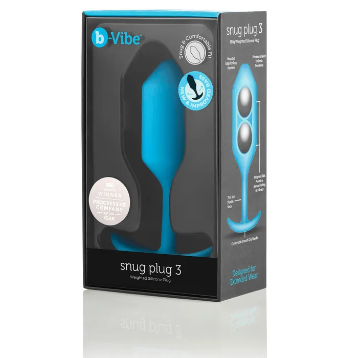 Anal BVibe Butt Plug Snug Plug 3 VerdeAzzurro BVibe 96755