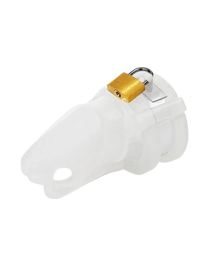Male Sex Toys | Rimba Rimba Toys - P-Cage PC05 - Siliconen Kuisheidskooi - Peniskooi - Chastity - Transparant