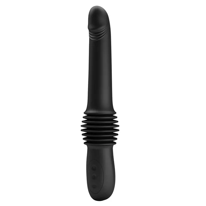 Pazuzu Vibratore Up & Down espandibile di 7 cm con 3 diverse intensità - Nero, Silicone, Ricaricabile | Pretty Love Female Sex Toys