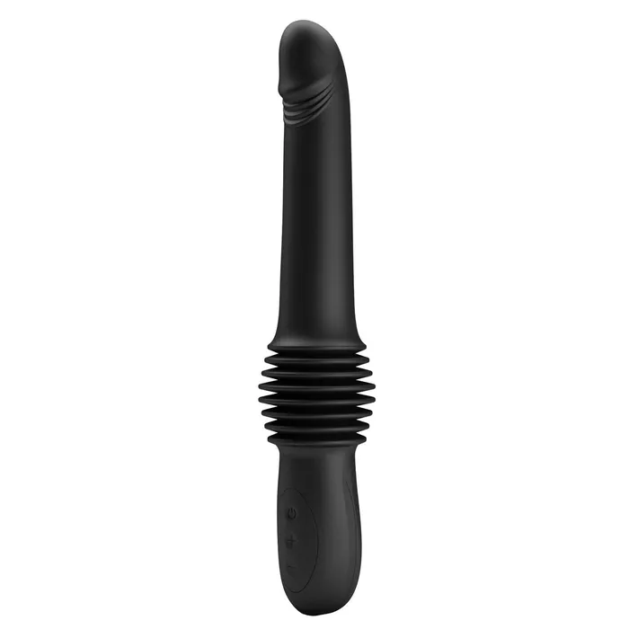 Pazuzu Vibratore Up & Down espandibile di 7 cm con 3 diverse intensità - Nero, Silicone, Ricaricabile | Pretty Love Female Sex Toys