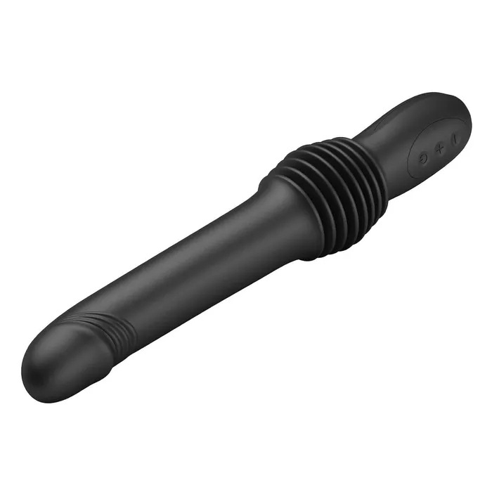 Pazuzu Vibratore Up & Down espandibile di 7 cm con 3 diverse intensità - Nero, Silicone, Ricaricabile | Pretty Love Female Sex Toys