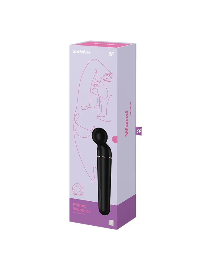 Satisfyer Vibrators | Satisfyer - Planet Wand-er - Wand Vibrator - Zwart & Rosé Goud