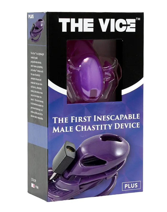 The Vice - Kuisheidskooi - Peniskooi - Chastity Cage - Paars - Verkrijgbaar in maten Mini Standaard en Plus | The Vice Male Sex Toys