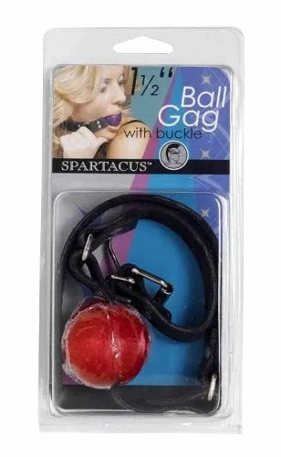 112 Red Gag With 34 Buckle Spartacus Vibrators