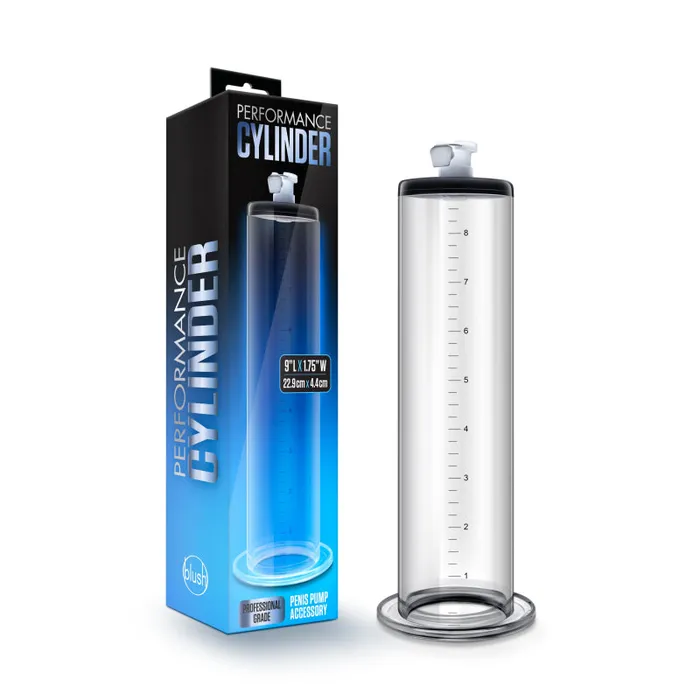 Anal Blush Novelties Performance 9 Inch X 175 Inch Penis Pump Cylinder Clear