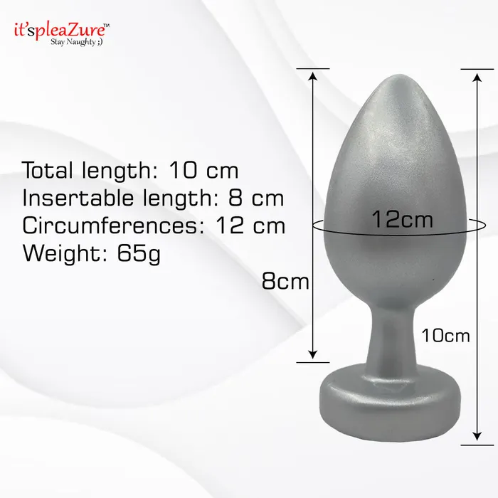 Anal | Itspleazure Jewel Anal Butt Plug-Silver - ItspleaZure Anal | Itspleazure Jewel Anal Butt Plug-Silver - ItspleaZure