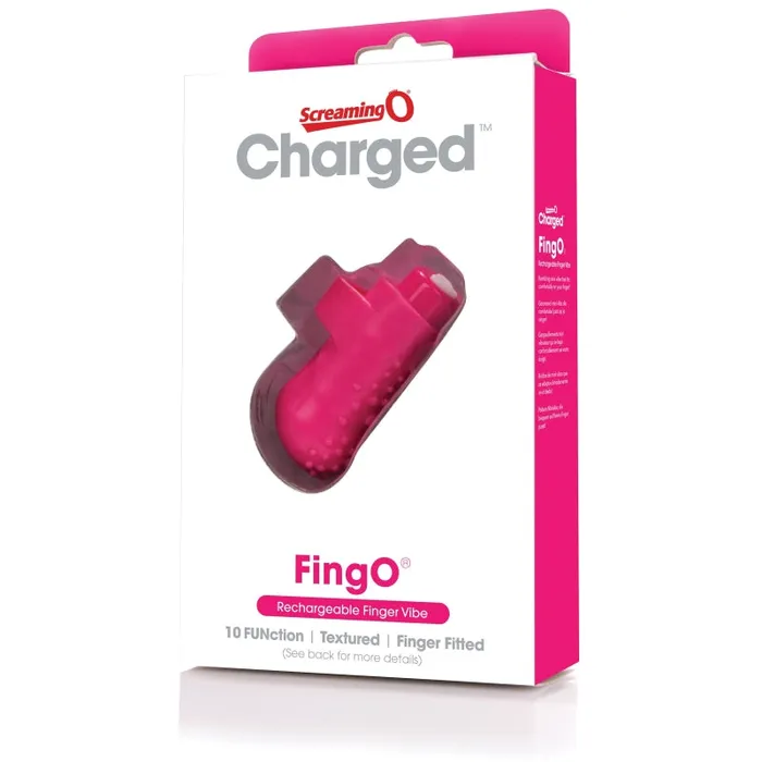 Charged Fingo Rechargeable Finger Vibe - Pink | Screaming O Vibrators Charged Fingo Rechargeable Finger Vibe - Pink | Screaming O Vibrators