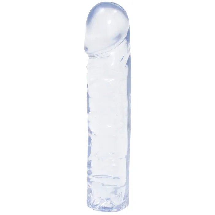 Crystal Jellies Classic Dong 8 Inch Clear Doc Johnson Dildos