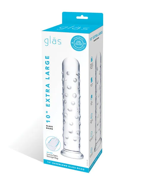 Dildos Electric Eel Glas 10 Extra Large Glass Dildo Clear