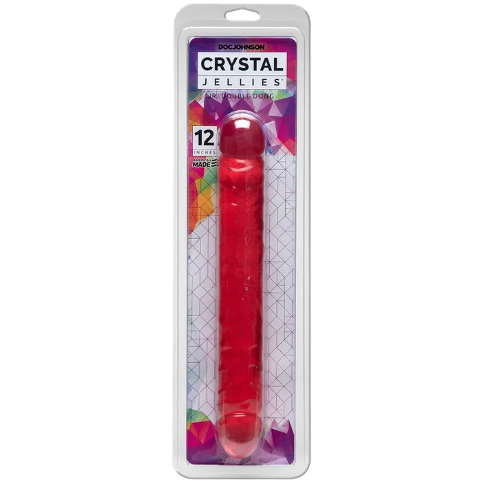Doc Johnson Dildos | Crystal Jellies Jr. Double Dong 12 Inch - Pink Doc Johnson Dildos | Crystal Jellies Jr. Double Dong 12 Inch - Pink