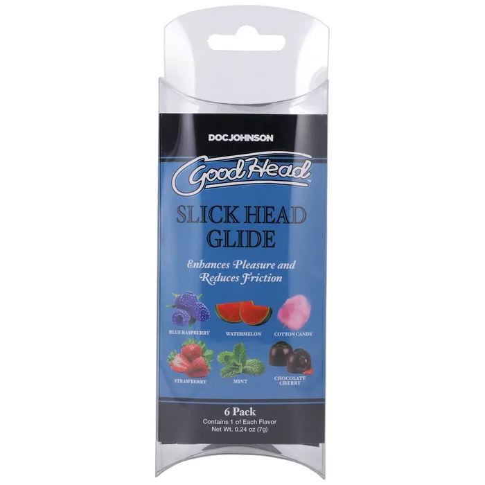 Doc Johnson Enhancers | Goodhead - Slick Head Glide - 6 Pack - 0.24 Oz