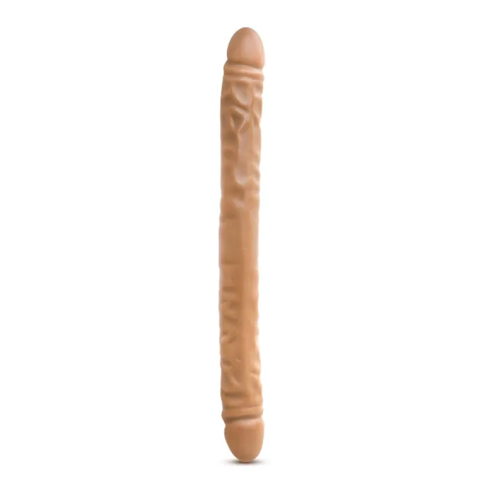 Dr. Skin - 18 Inch Double Dildo - Mocha | Blush Dildos Dr. Skin - 18 Inch Double Dildo - Mocha | Blush Dildos