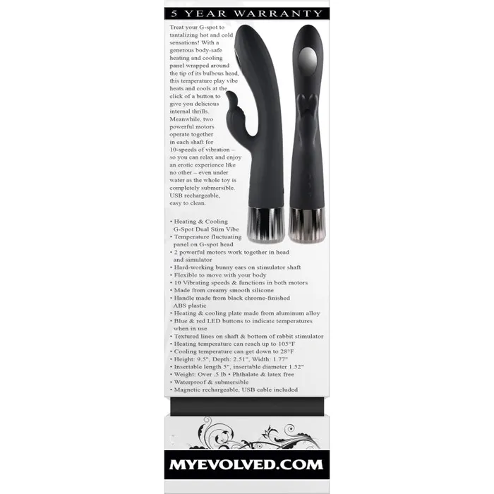 Evolved Novelties Anal | Heat Up and Chill - Black Evolved Novelties Anal | Heat Up and Chill - Black