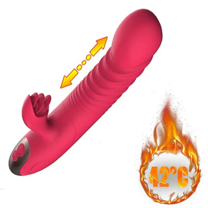 Female Sex Toys Lusty Age Dildo Heating G Spot Dual Vibrator