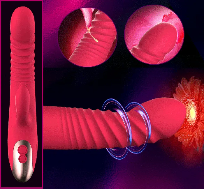 Female Sex Toys | Lusty Age Dildo Heating G Spot Dual Vibrator
