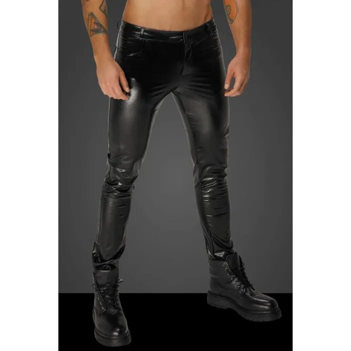 Female Sex Toys | Noir Snake Wetlook Long Pants with Back Pockets Female Sex Toys | Noir Snake Wetlook Long Pants with Back Pockets