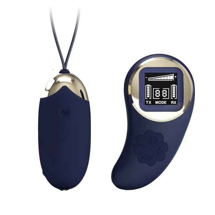 Female Sex Toys Pretty Love Mina Vibrating Remote Control Egg Blue