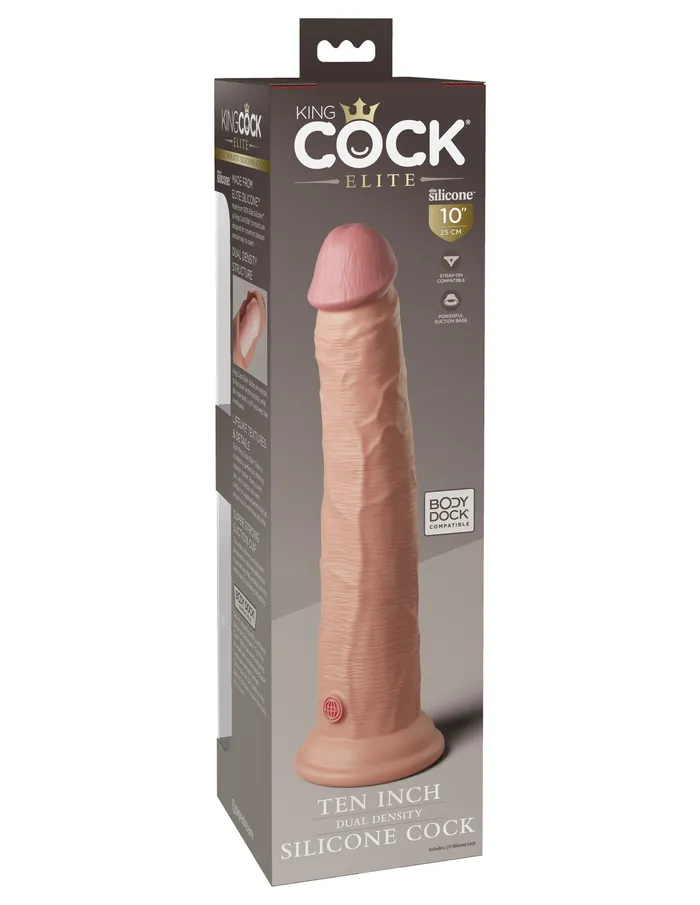 King Cock Elite 8 Inch Dual Density Silicone Cock | Pipedream Dildos