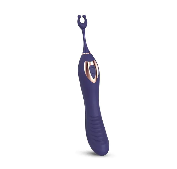 Love to Love O Mega Silicone MultiFunction Vibrator and Clitoral Stimulator Midnight Indigo Lovely Planet USA Vibrators