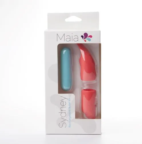 Maia Toys Female Sex Toys Sydney Mini Bullet Vibrator W Silicone Sleeves Rechargeable Maia Toys Female Sex Toys Sydney Mini Bullet Vibrator W Silicone Sleeves Rechargeable