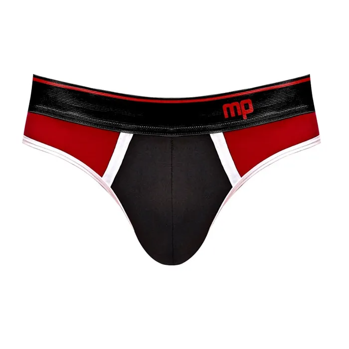 Retro Sport Panel Jock S M Black Red Male Power Anal