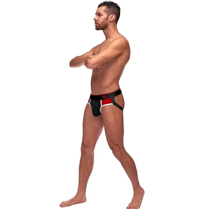 Retro Sport Panel Jock - S/ M - Black/ Red | Male Power Anal Retro Sport Panel Jock - S/ M - Black/ Red | Male Power Anal