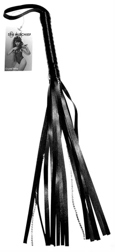 Sex and Mischief Crystal Whip Black Sportsheets Anal