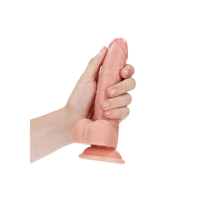 Shots Toys Female Sex Toys | REALROCK Realistic Regular Curved Dong with Balls - 18 cm-(rea122fle) Shots Toys Female Sex Toys | REALROCK Realistic Regular Curved Dong with Balls - 18 cm-(rea122fle)