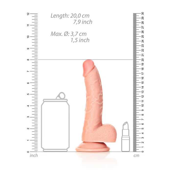 Shots Toys Female Sex Toys | REALROCK Realistic Regular Curved Dong with Balls - 18 cm-(rea122fle) Shots Toys Female Sex Toys | REALROCK Realistic Regular Curved Dong with Balls - 18 cm-(rea122fle)