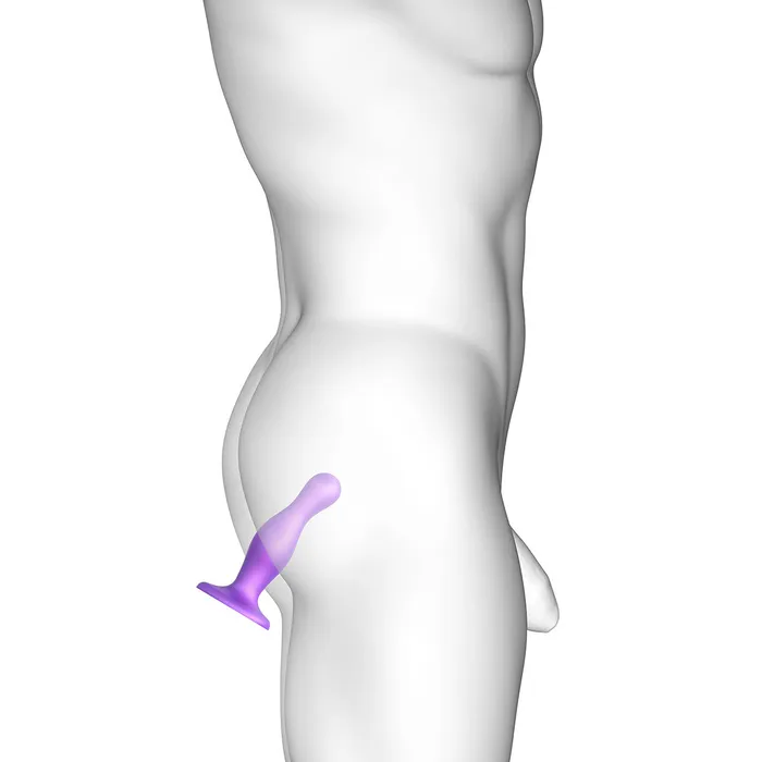 Strap-On-Me Strap-On-Me Curvy Plug Dildo Metallic Purple - Large | Female Sex Toys