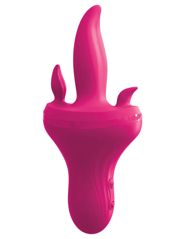 Threesome Holey Trinity Triple Tongue Vibrator Pink Pipedream Vibrators