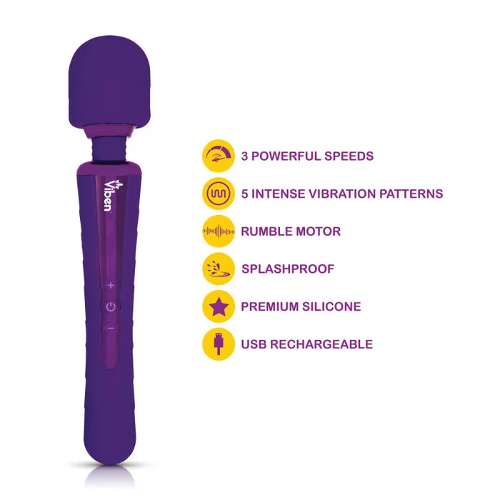 Vibrators MyPleasure Obsession Violet Intense Wand Massager