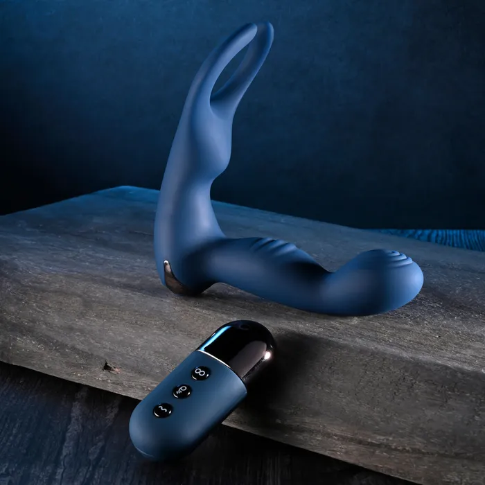 Zero Tolerance Male Sex Toys | Zero Tolerance BY ALL MEANS - Blue 13.4 cm USB Rechargeable Prostate Massager with Cock Ring Zero Tolerance Male Sex Toys | Zero Tolerance BY ALL MEANS - Blue 13.4 cm USB Rechargeable Prostate Massager with Cock Ring