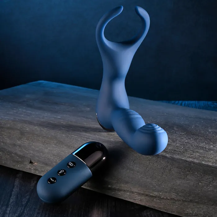Zero Tolerance Male Sex Toys | Zero Tolerance BY ALL MEANS - Blue 13.4 cm USB Rechargeable Prostate Massager with Cock Ring Zero Tolerance Male Sex Toys | Zero Tolerance BY ALL MEANS - Blue 13.4 cm USB Rechargeable Prostate Massager with Cock Ring