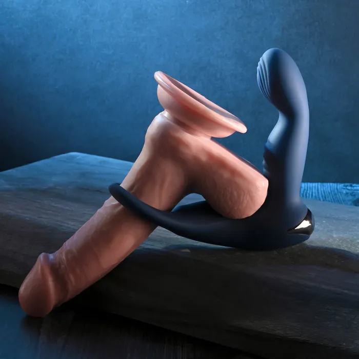 Zero Tolerance Male Sex Toys | Zero Tolerance BY ALL MEANS - Blue 13.4 cm USB Rechargeable Prostate Massager with Cock Ring Zero Tolerance Male Sex Toys | Zero Tolerance BY ALL MEANS - Blue 13.4 cm USB Rechargeable Prostate Massager with Cock Ring