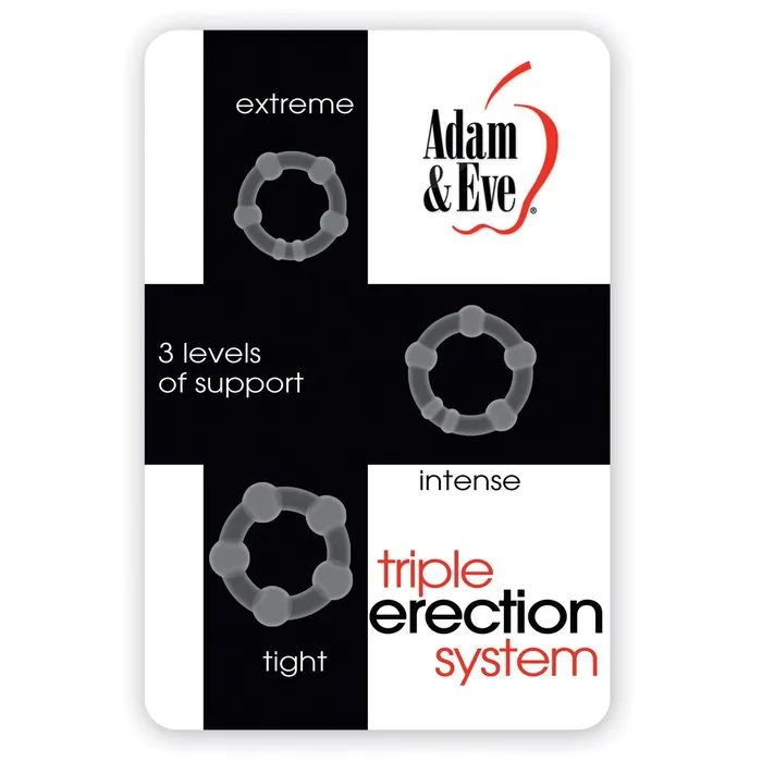 Adam Eve Triple Erection System Clear Pack of 3 CalExotics Female Sex Toys Adam Eve Triple Erection System Clear Pack of 3 CalExotics Female Sex Toys