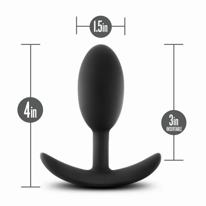 Anal Adventures Platinum Vibra Slim Plug Black 101 cm Butt Plug with Internal Ball Blush Novelties Anal Anal Adventures Platinum Vibra Slim Plug Black 101 cm Butt Plug with Internal Ball Blush Novelties Anal
