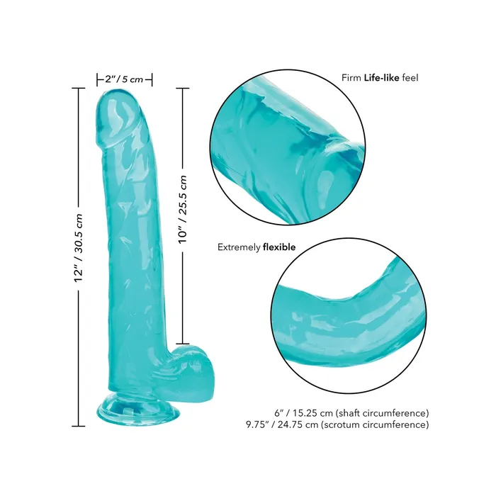 Anal CalExotics Size Queen 10 Inch Blue
