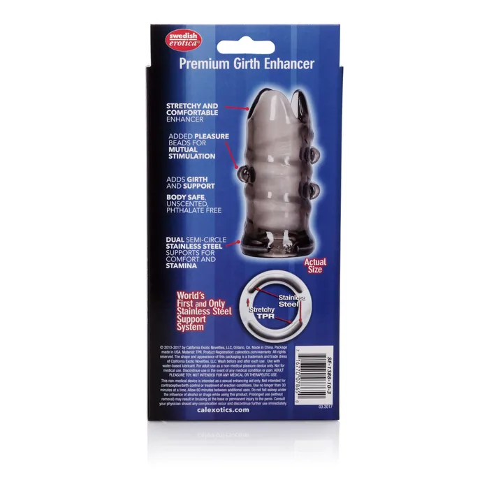 Apollo Premium Girth Enhancer Smoke California Exotic Vibrators