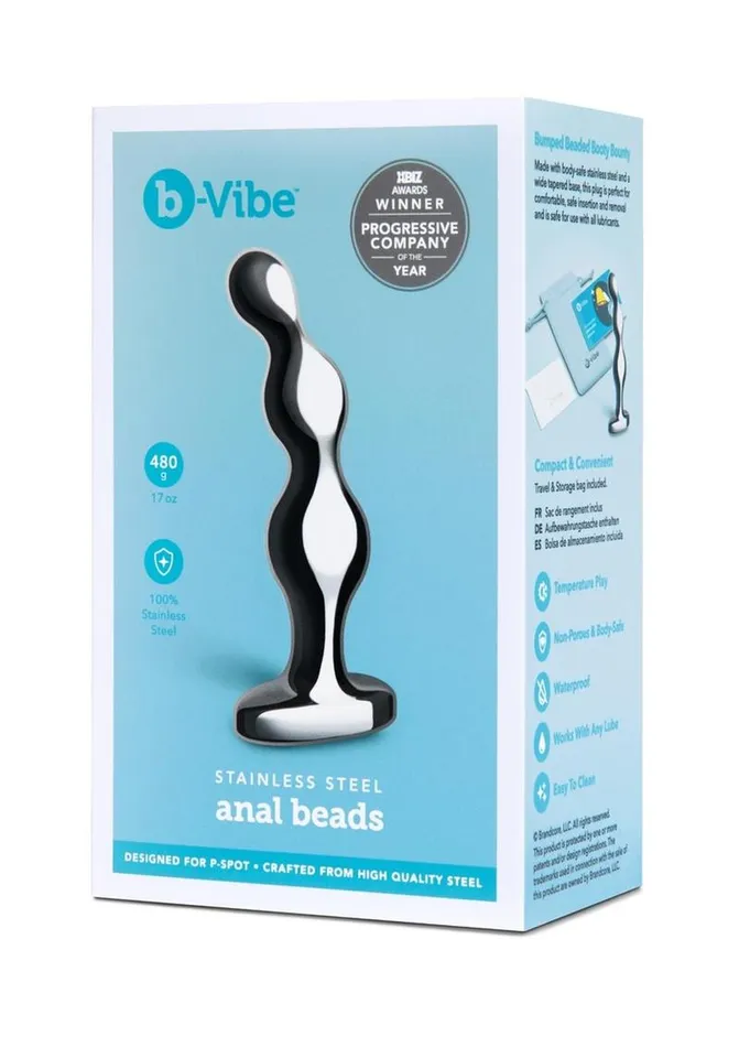 bVibe Anal BVibe Stainless Steel Anal Beads