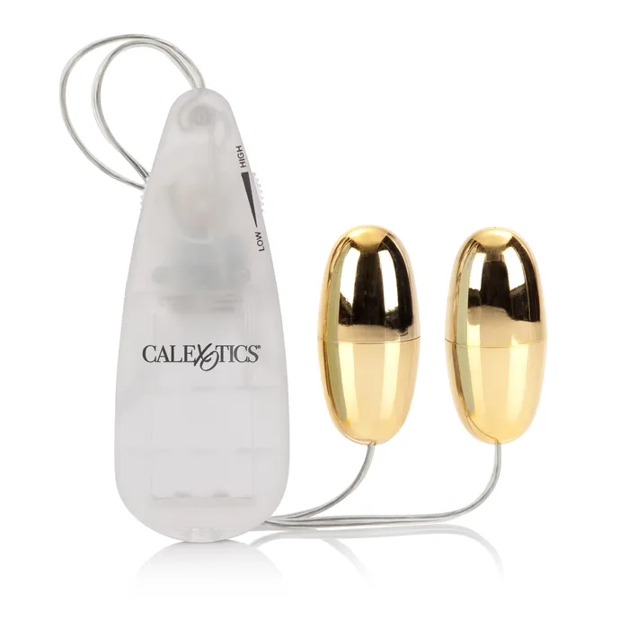 California Exotic Female Sex Toys Pocket Exotics Double Gold Bullet