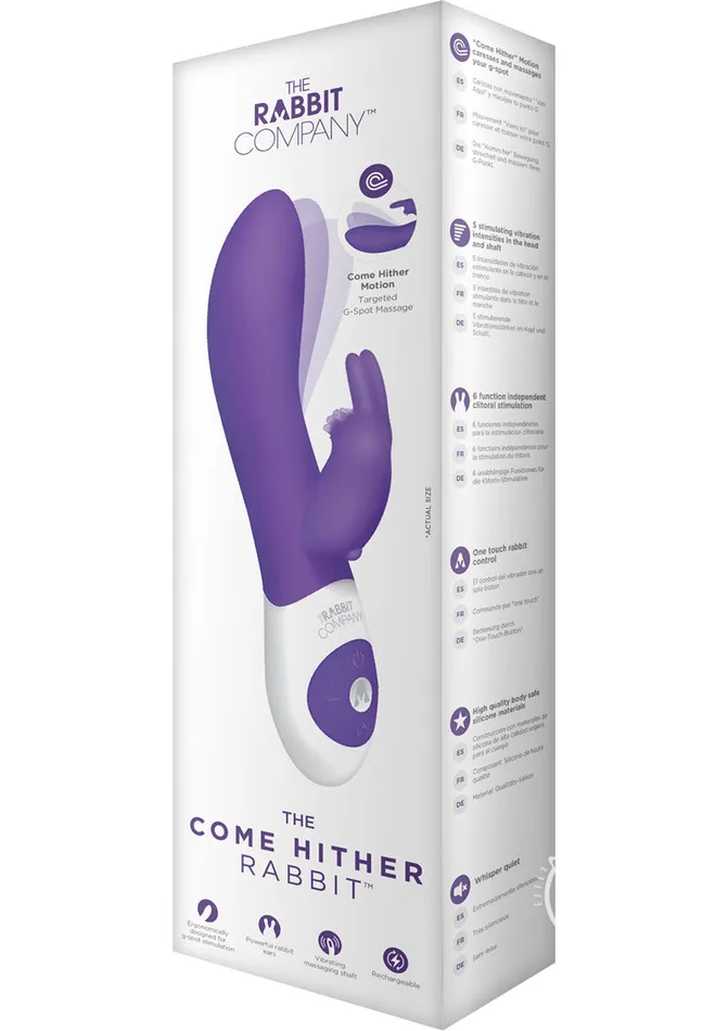 Female Sex Toys The Rabbit Company The Come Hither Rabbit Rechargeable Silicone GSpot Vibrator