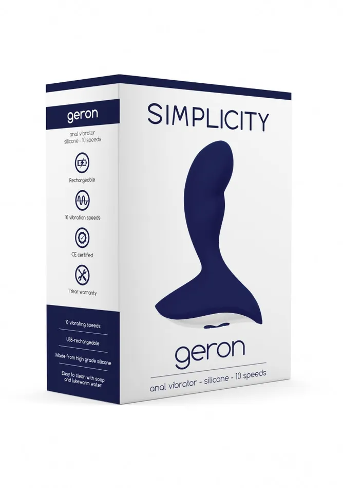 GERON Anal vibrator Blue Shots Simplicity Anal
