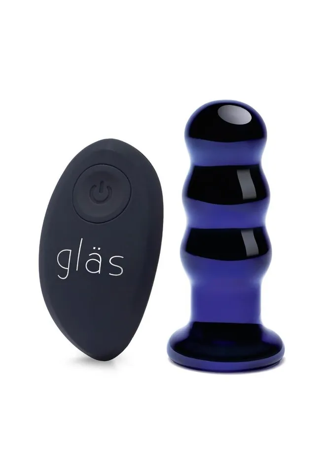 Glas Anal Glas Rechargeable Remote Controlled Vibrating Glass Beaded Buttplug Glas Anal Glas Rechargeable Remote Controlled Vibrating Glass Beaded Buttplug