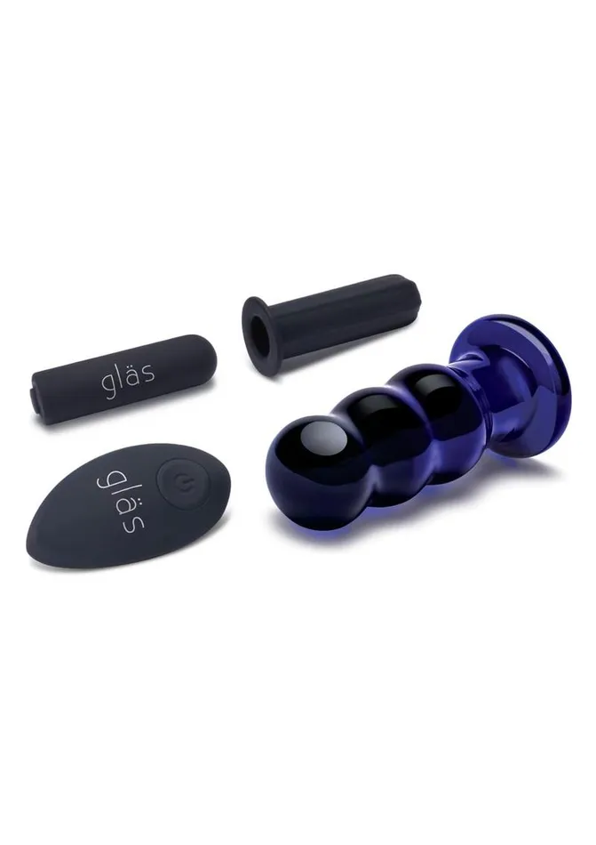 Glas Anal Glas Rechargeable Remote Controlled Vibrating Glass Beaded Buttplug Glas Anal Glas Rechargeable Remote Controlled Vibrating Glass Beaded Buttplug