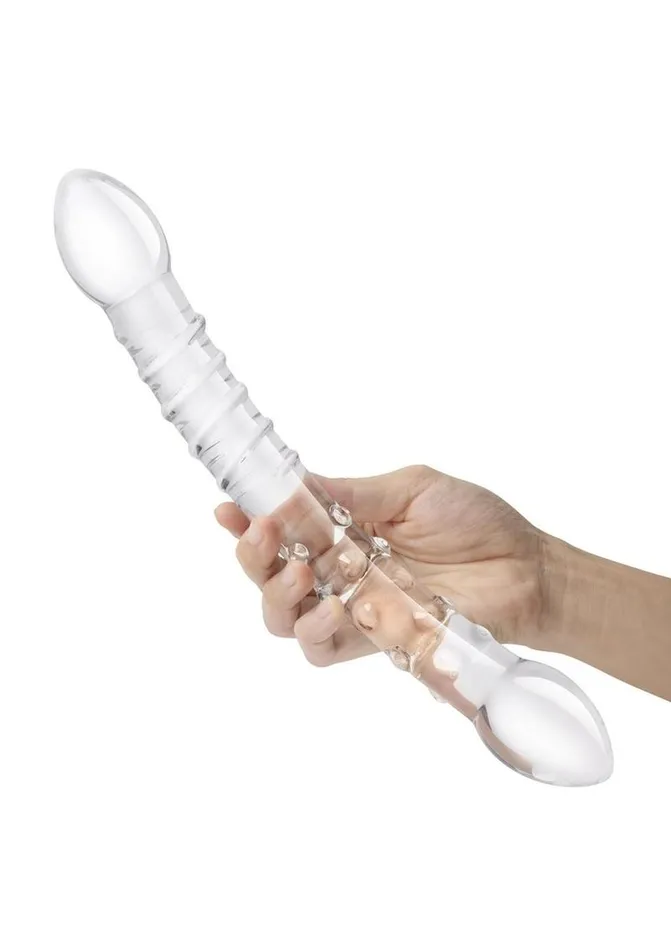 Glas Glas Girthy Double Trouble Glass Dildo Dildos