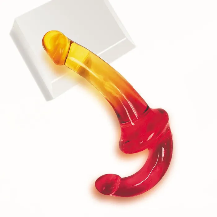 Icon Brands Shades 95 Strapless Double Dong Pink Orange Dildos Icon Brands Shades 95 Strapless Double Dong Pink Orange Dildos