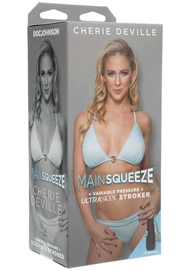Main Squeeze Male Sex Toys Main Squeeze Cherie Deville Ultraskyn Masturbator Pussy