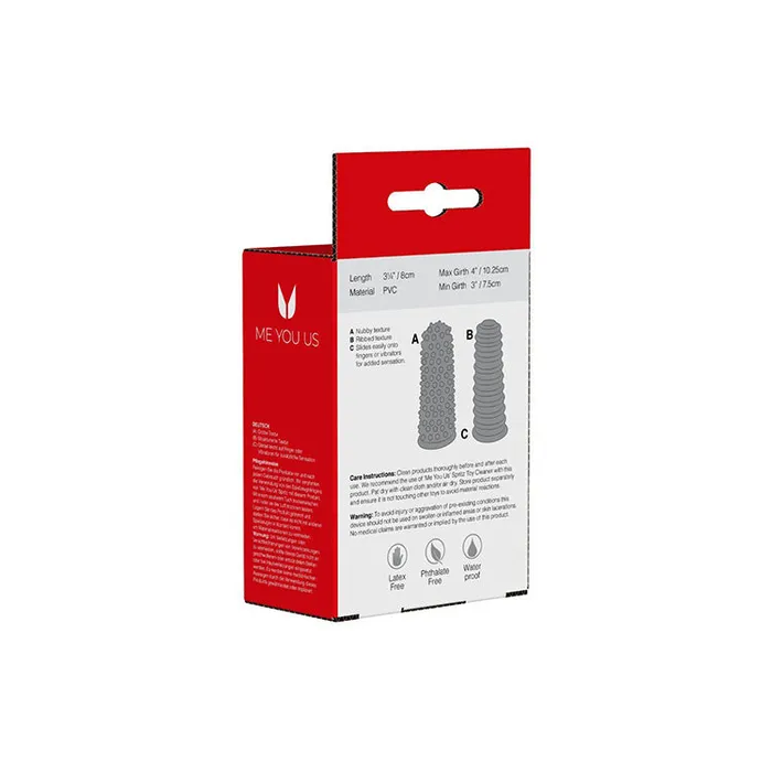 Male Sex Toys Lust Finger Textured Sleeves Me You Us