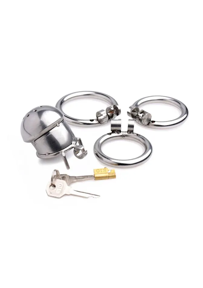 Male Sex Toys Master Series Master Series Exile Deluxe Locking Confinement Cage Male Sex Toys Master Series Master Series Exile Deluxe Locking Confinement Cage